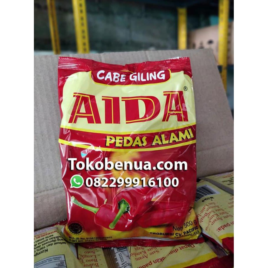 

BERKUALITAS! Cabai bubuk Aida 500gr bubuk cabai murni pedas alami