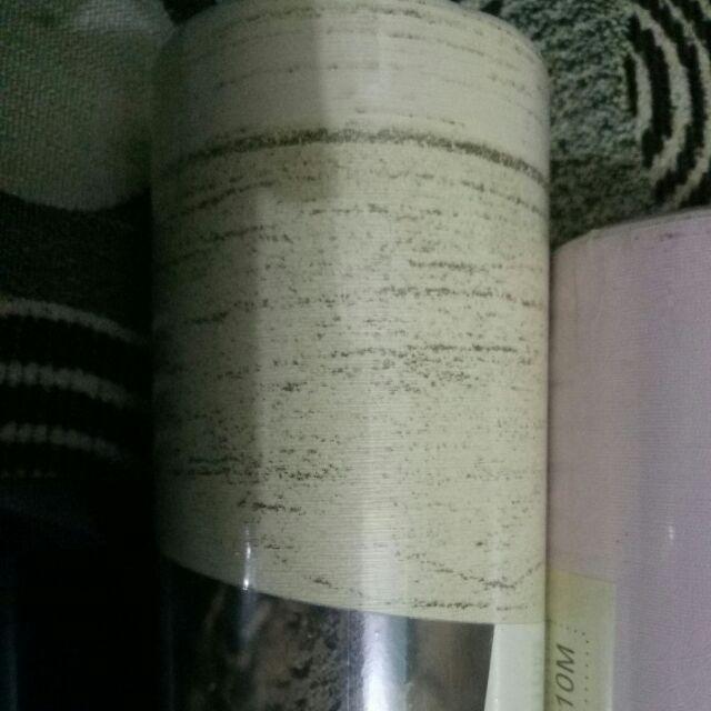 Wallpaper Sticker Dinding Papan Kayu Kuning Gading Biru Walpaper Stiker