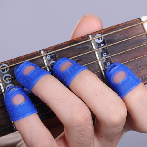 Pelindung Jari Silikon Petik Gitar Silicone Finger Protector