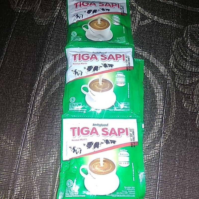 TIGA SAPI, SUSU KENTAL MANIS 1 Sachet