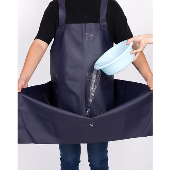 Apron PVC Waterproof Oil Proof Panjang Anti Air Celemek Karet