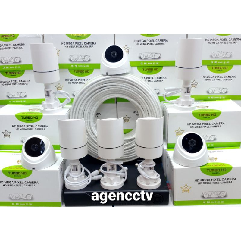 Paket cctv 8 kamera 5mp ir sony turbo hd lengkap siap pasang