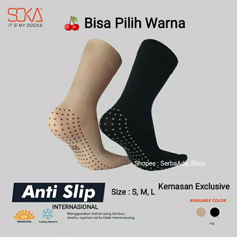 Kaos Kaki Soka  Socking Anti Slip Internasional Size S - L