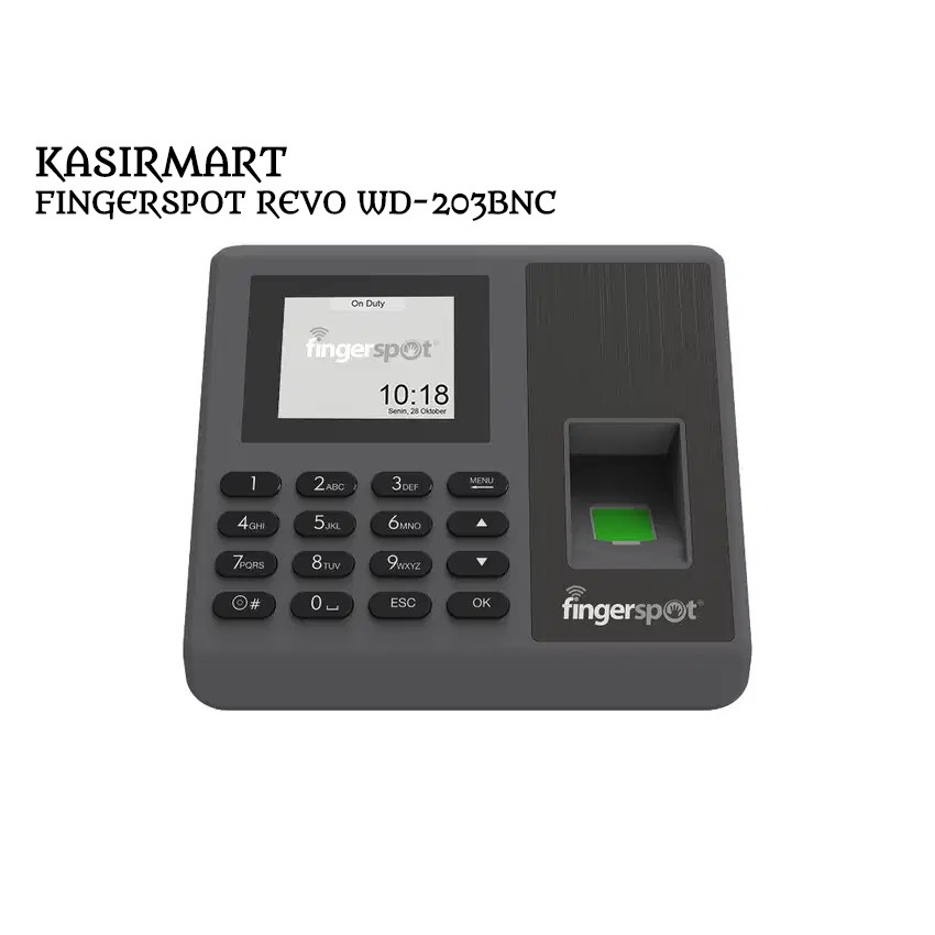 Mesin Absensi Fingerspot Revo WD-203BNC (Battery, Wifi &amp; Access Door)