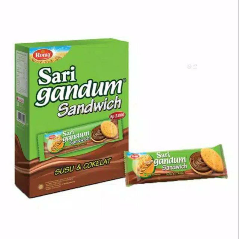 

Roma Sari Gandum Sandwich Box (Isi 12pcs @39gr)