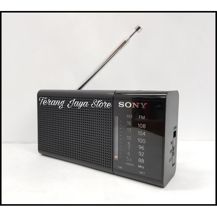 Promo Spesial - Radio Fm/Am Sony Icf-P36 Radio Saku/Radio Portable Sony 2 Band (Hitam)