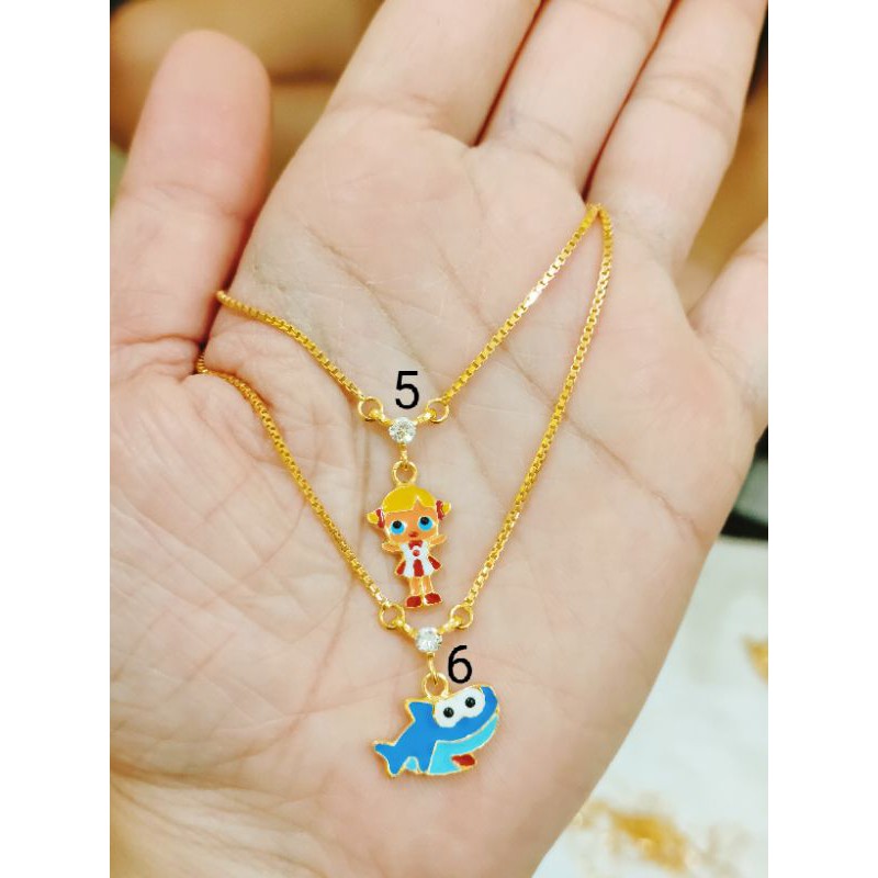 KALUNG ANAK IMPORT ( PERAK 925 ) LAPIS EMAS 24K