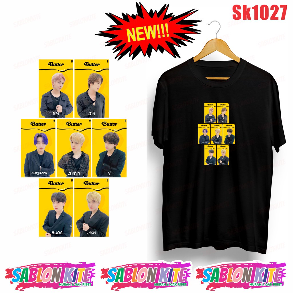 MURAH!!! KAOS KPOP ALL MEMBER BUTTER SK1027 ADA 8 WARNA UNISEX