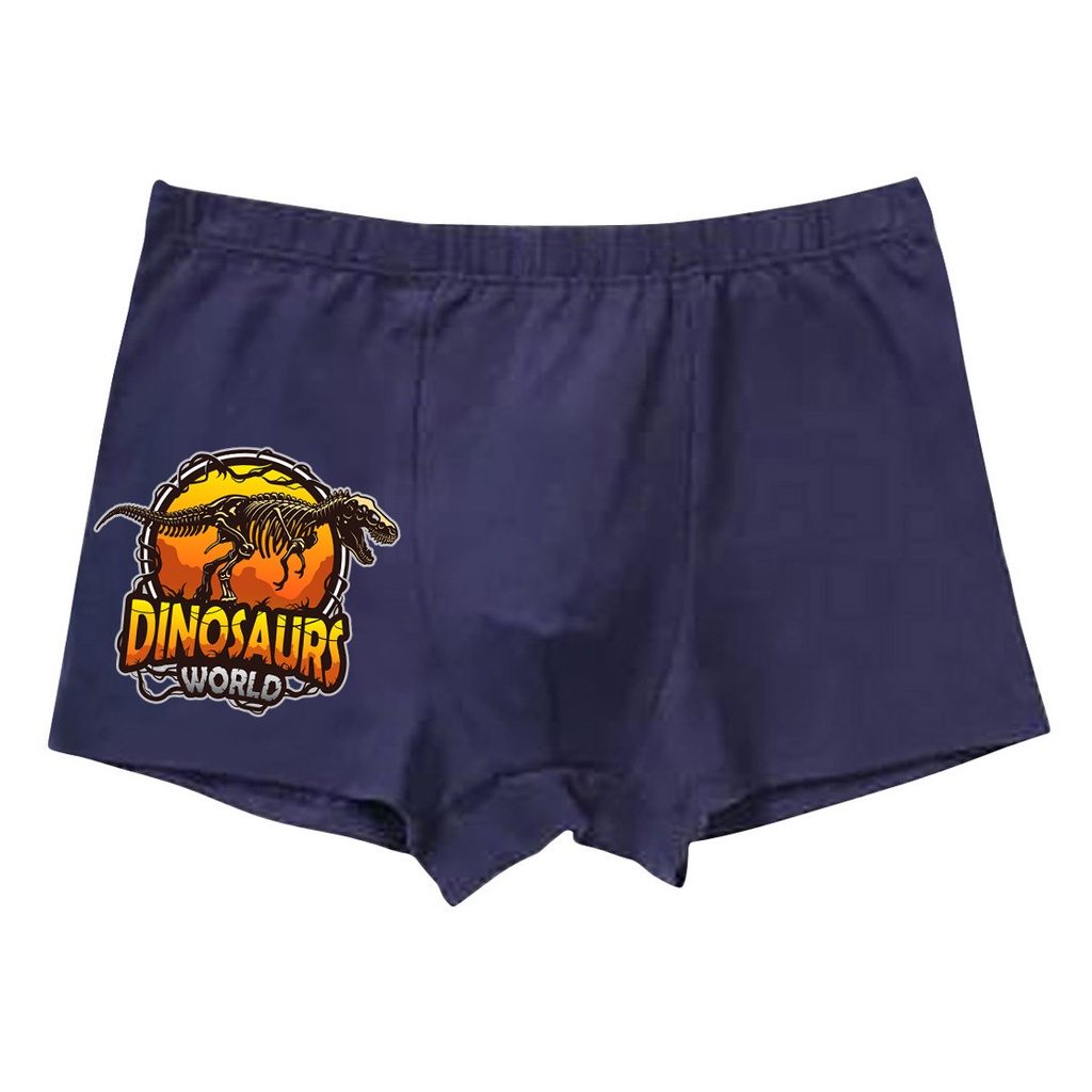 Celana Dalam Anak Laki-Laki Boxer Motif Dinosaurus Bahan Rayon Spandex Kualitas Import Usia 1 Tahun Sampai 12 Tahun Golden1978