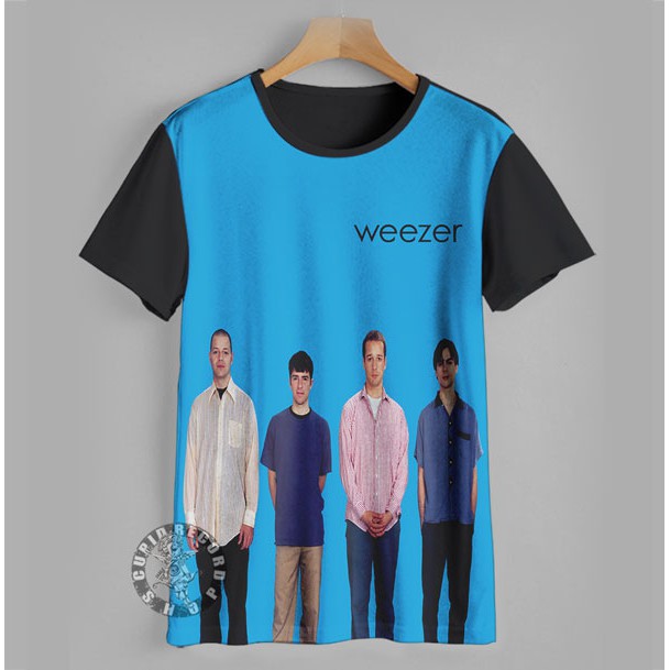 Kaos Weezer Anak Baju Band Musik Blue 3D