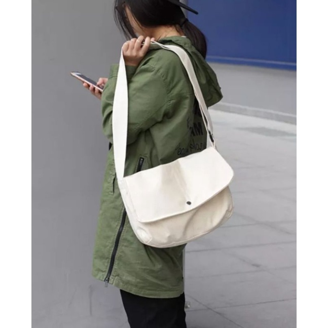 TAS SLEMPANG CANVAS UNISEX CLASSIC/TOTE BAG/SLING BAG PRIA/WANITA