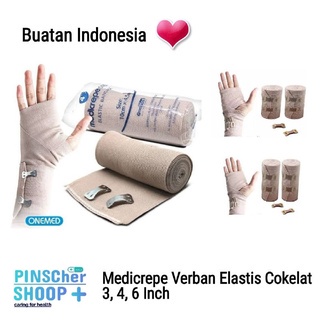 Medicrepe Verban Elastis Bandage Perban Cokelat