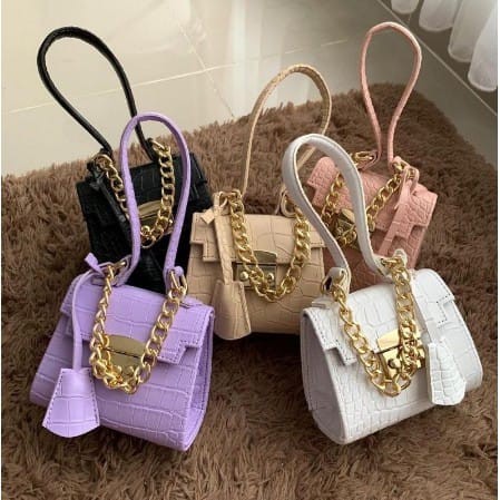 TAS SELEMPANG WANITA - MICRO CROCO MINI - TAS ANDIN
