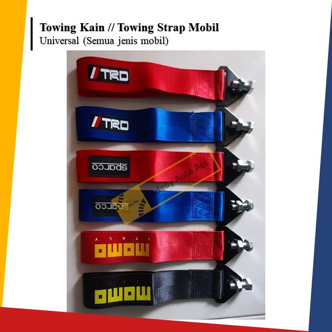 Towing Strap Kain / Towing Derek Kain / Towing Depan Mobil Universal