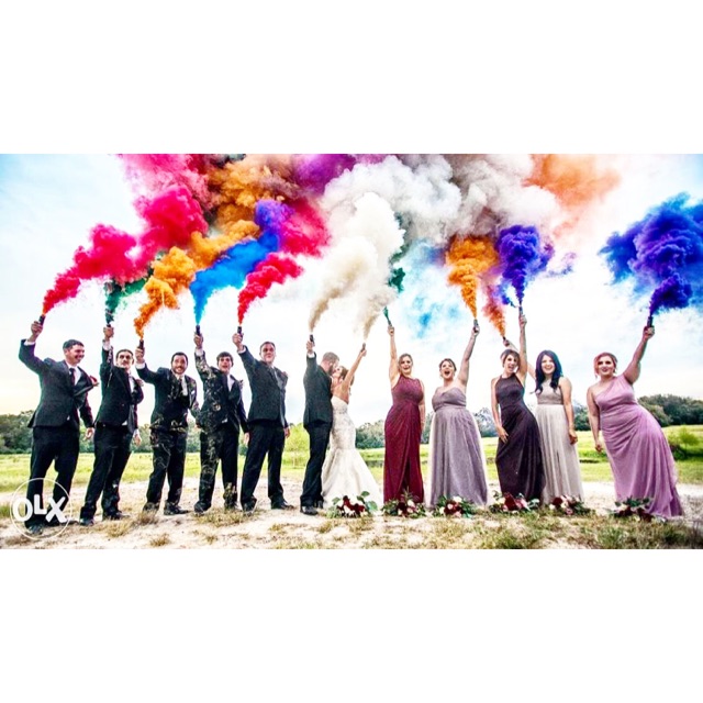 SMOKE PIPE/PIPA ASAP 60 detik WARNA WARNI Uk. BESAR