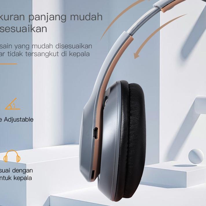 ⇳ TACOO Wireless Headphone Bluetooth Stereo Bass HiFi Sound Flodable Head Noise Cancelling Gaming He