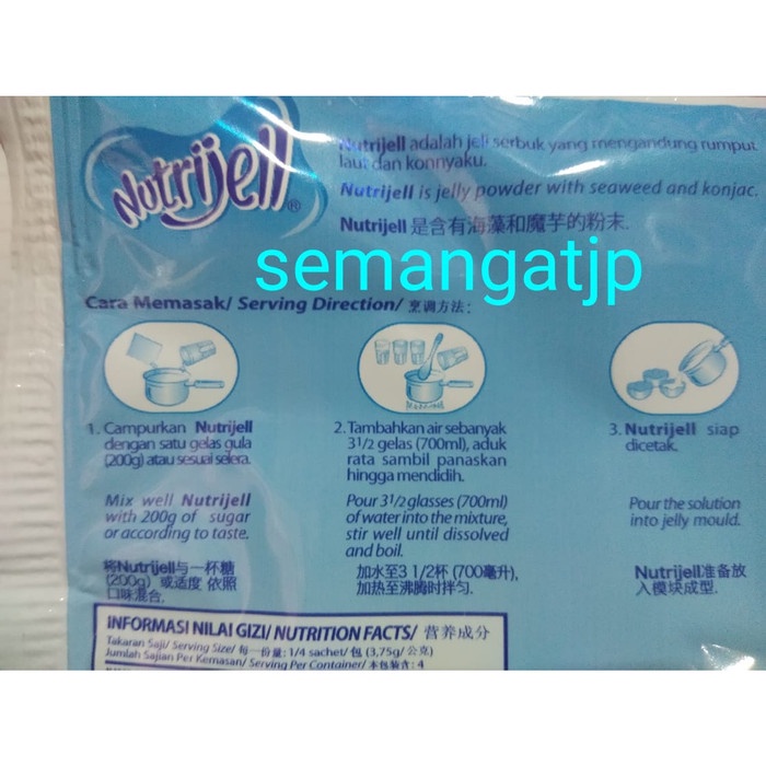 

rg201tg 15Gr Tepung Serbuk Agar Jelly Nutrijell Nutrijel Plain Tanpa Rasa Xz20X1Z11