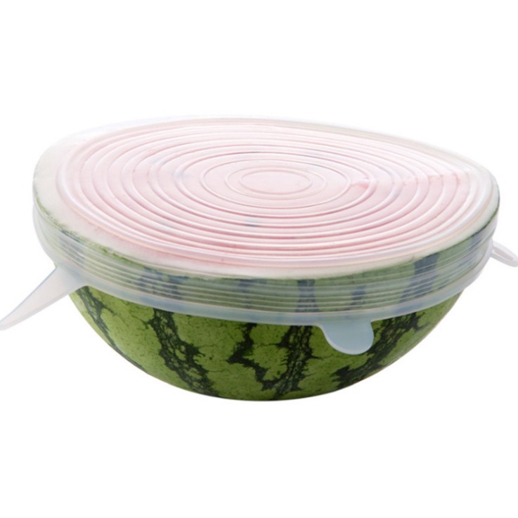 MARKAS88 Penutup Mangkok dan Buah-Buahan 6 in 1 Stretch Bowl Cover Lid Silicone Food Cover