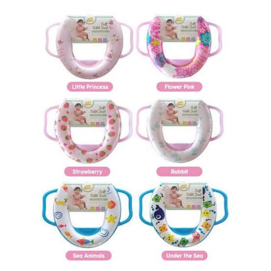 FL059 BABY FLOW SOFT POTTY TOILET SEAT RING CLOSET WITH HANDLE Alas Dudukan Portable Training Anak