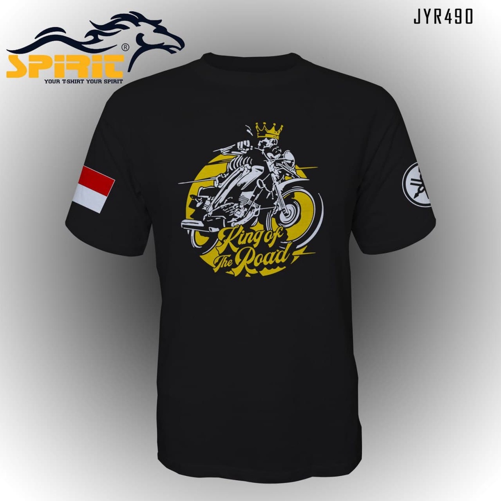 RX KING T-Shirt BAJUKAOS RX KING YRKI (yamaha rx king indonesia) KAOS RX KING OF THE ROAD LENGAN PEN