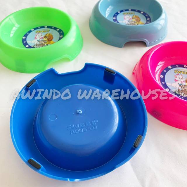 PLATE 03 - Tempat Piring Pakan Minum Makan Kucing Anjing Kelinci Hamster Anti Slip Pet Feeder