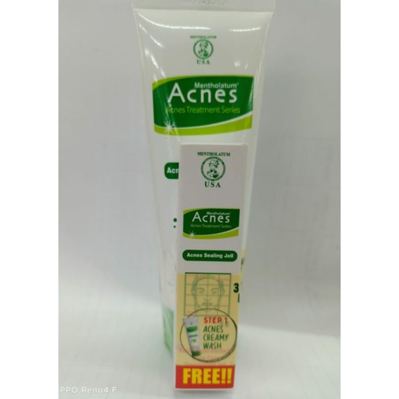 Acnes Creamy Wash 100ml Free Sealing Gel