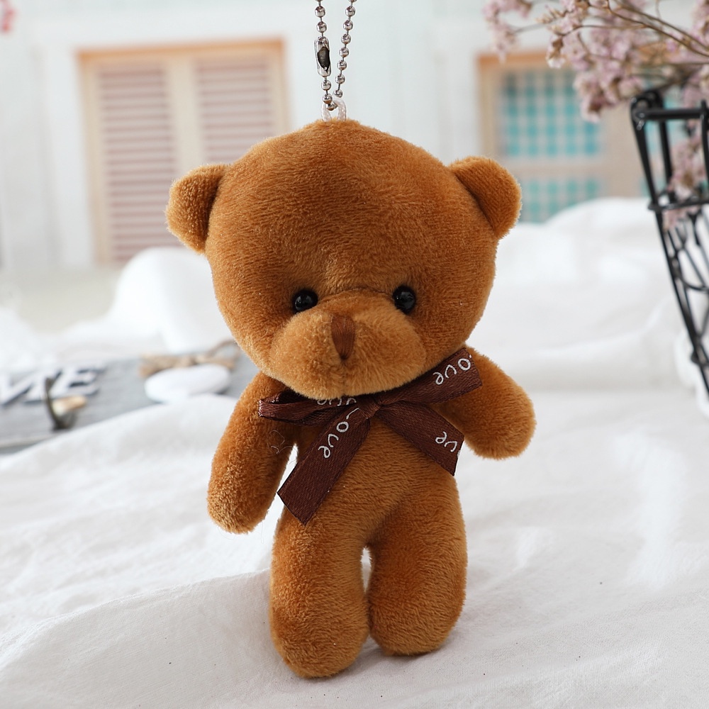 Boneka Beruang Mini/Boneka Mini Bear/Boneka Bucket/Boneka Suvenir dengan Aksesories Pita