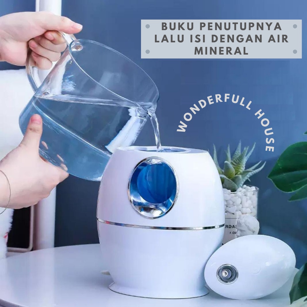 Humidifier Air Oval Telur 800ml Pelembab Ruangan Aromatheraphy 7 COLOR