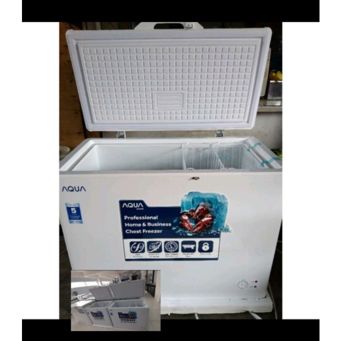 CHEST FREEZER AQUA 200LITER FREEZER BOX AQUA 200LITER AQF200W DAN AQF220R