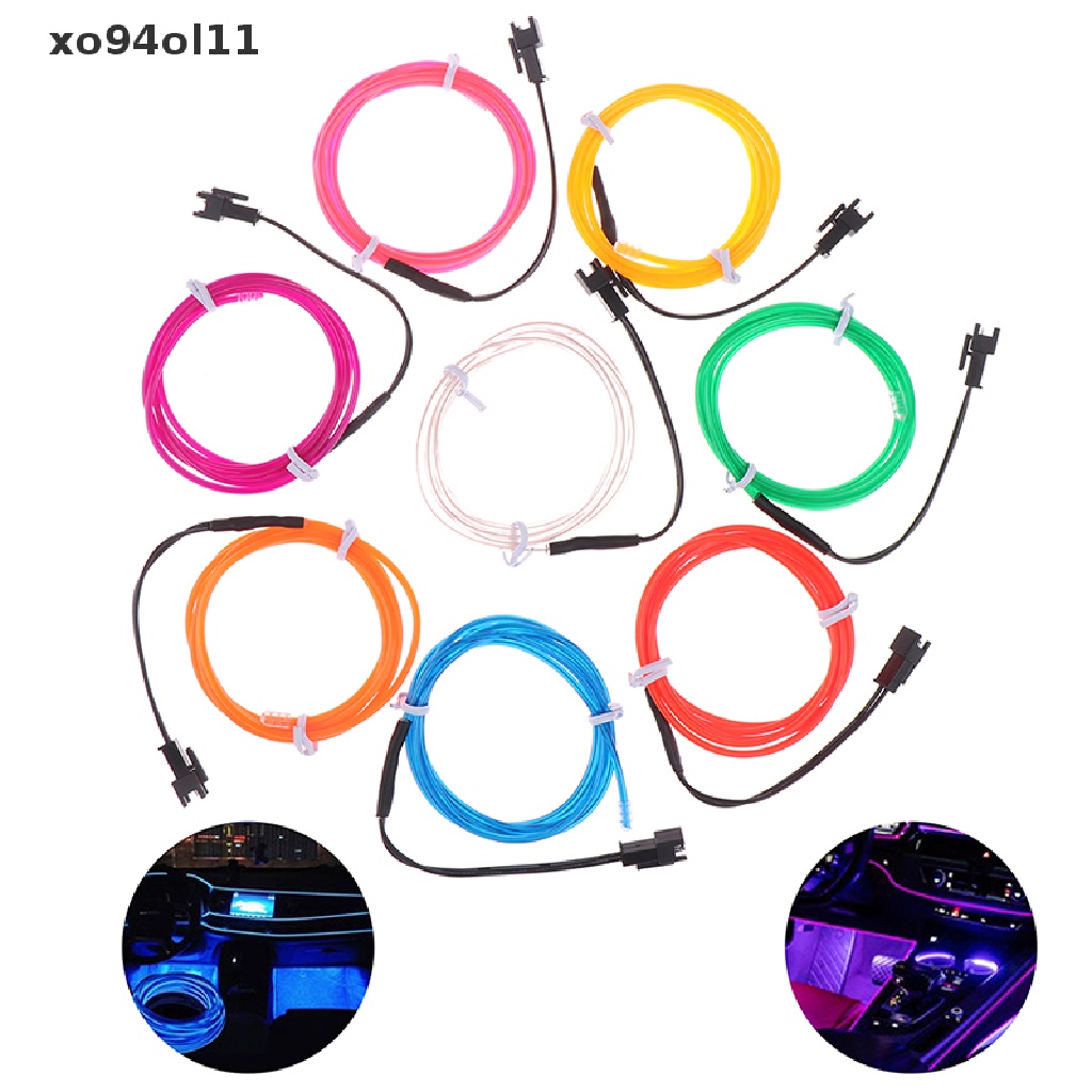 (hotsale) Lampu Neon LED Tali Tabung Kawat EL Flexible 1M Untuk Dekorasi Pesta Dansa