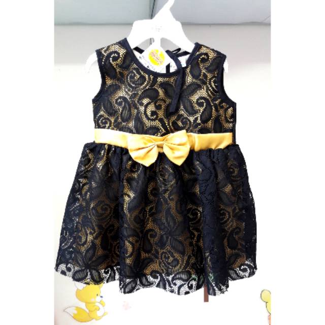 Dress brokat gold
