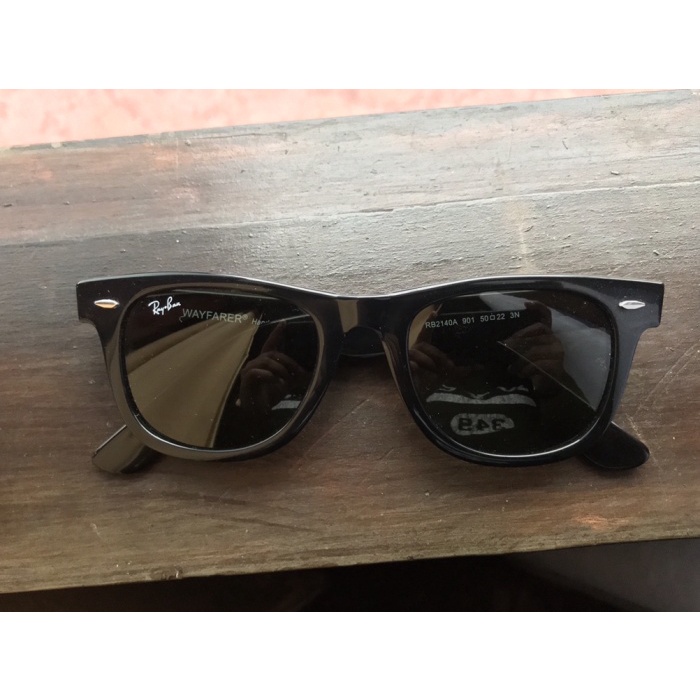 Kacamata rayban ori wayfarer size 50