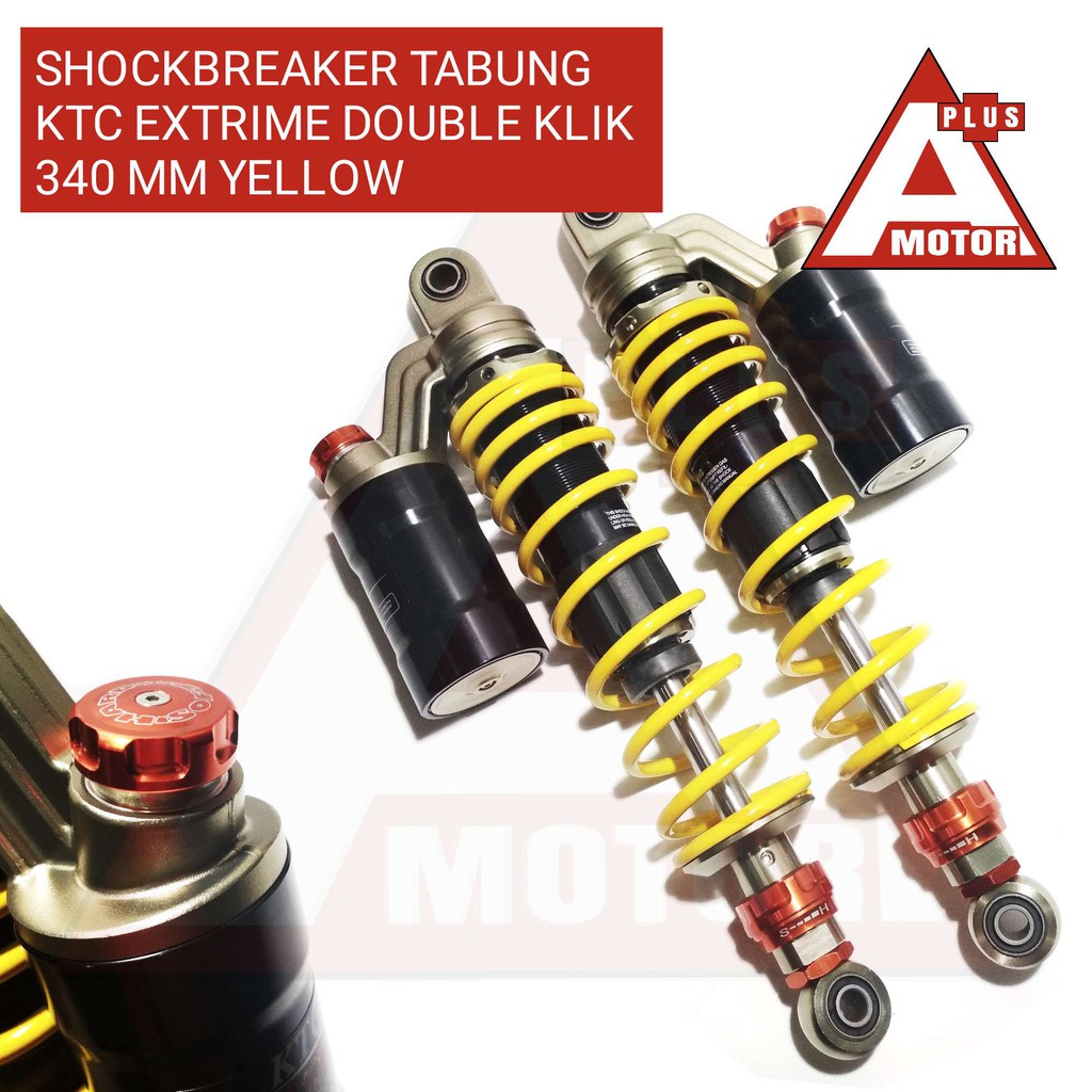 Shock Tabung KTC EXtrime 340 mm Double Klik Atas Bawah Skok Belakang 34 cm RX King Supra X 125 gtx