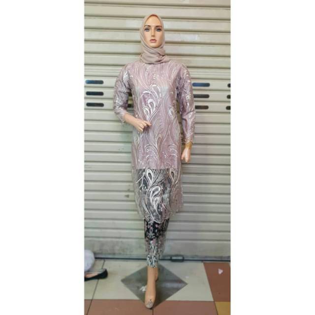 Set baju kurung tulle exclusive