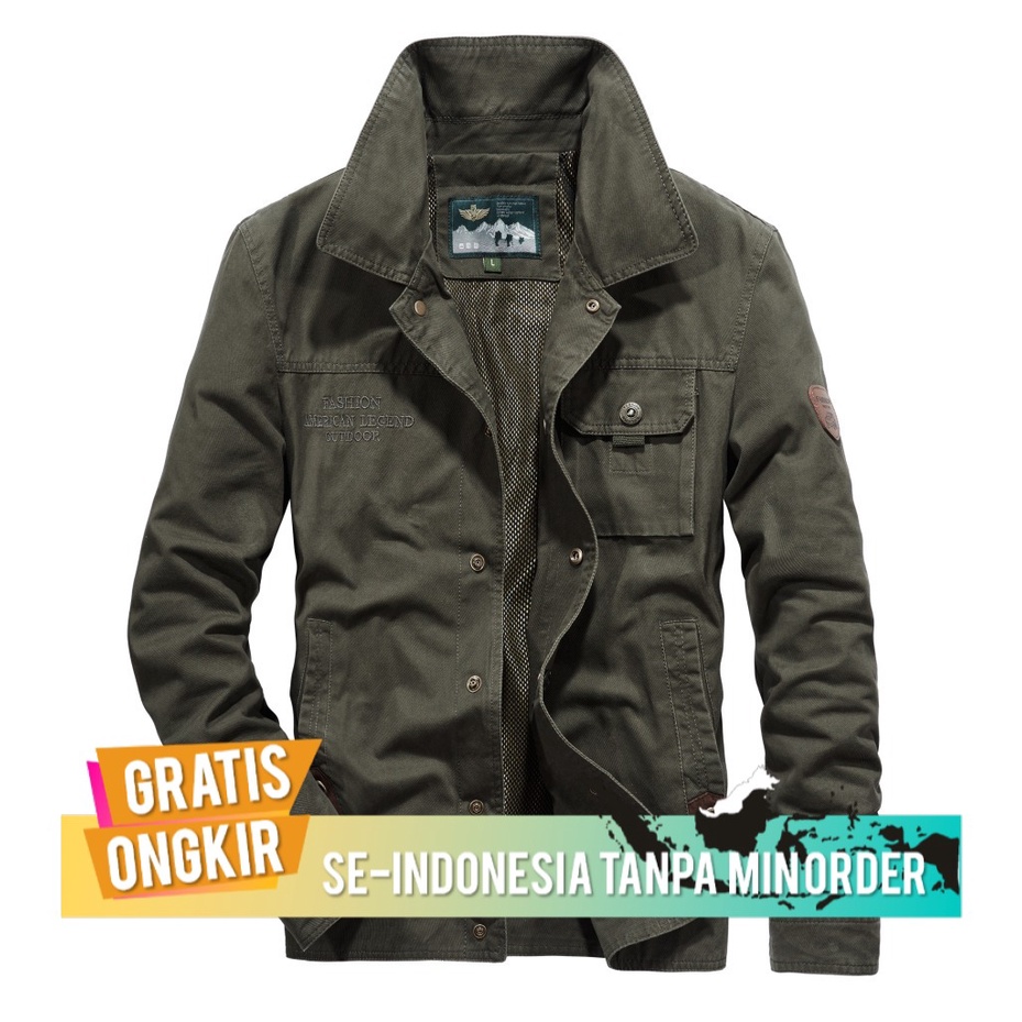 Jaket Pria Import Original 2018  Pria Jaket Outdoor Mantel Pendek  Kasual