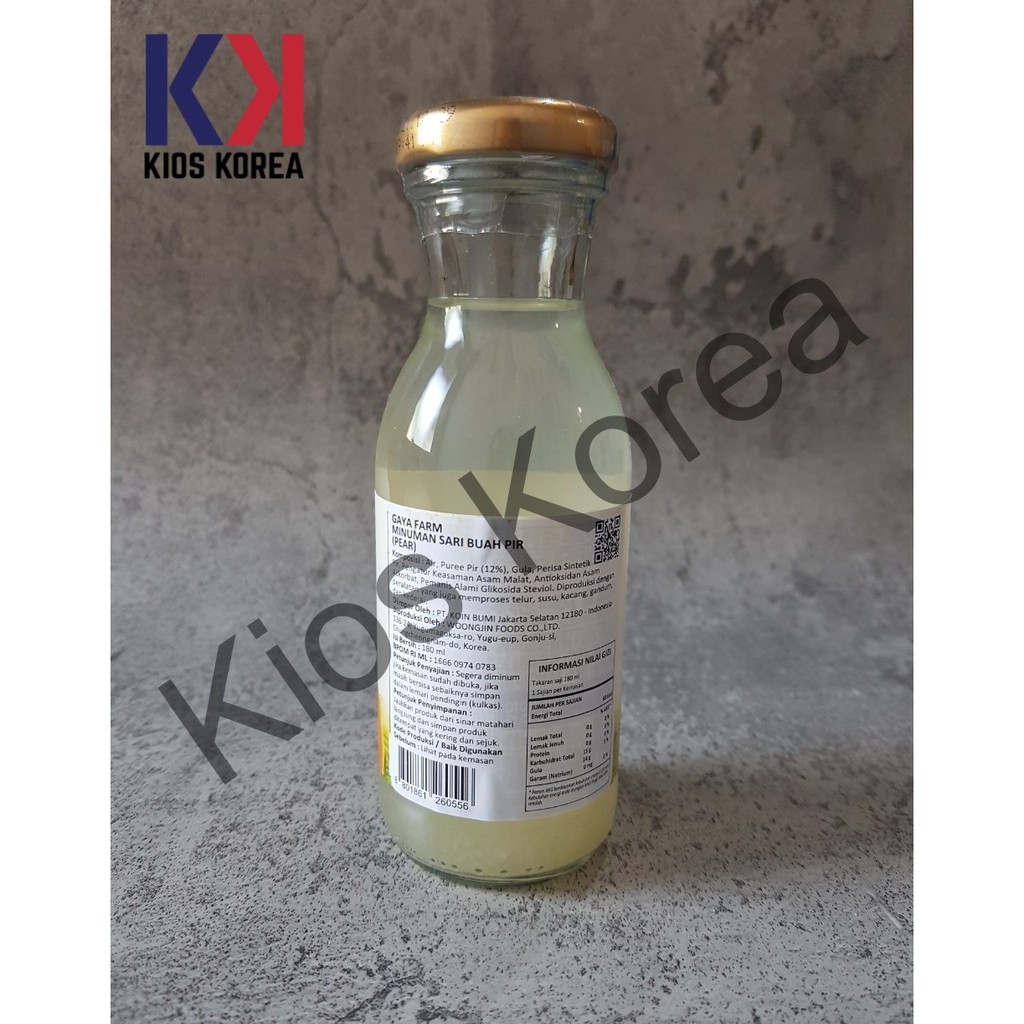 Woongjin Pear Juice 180ml (Gaya Farm) - Minuman Sari Buah Pir - Minuman Korea