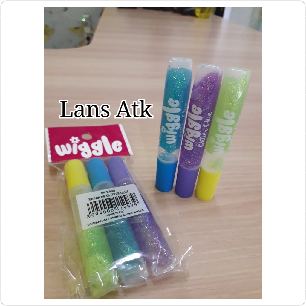 

WIGGLE Rainbow Glitter Glue lem glitter isi 3