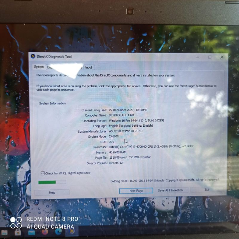 Laptop Gaming Asus X450 x450j X450JF i7 4700HQ 4gb 750gb Nvdia 745m 2gb 14inch Gaming Render Desain