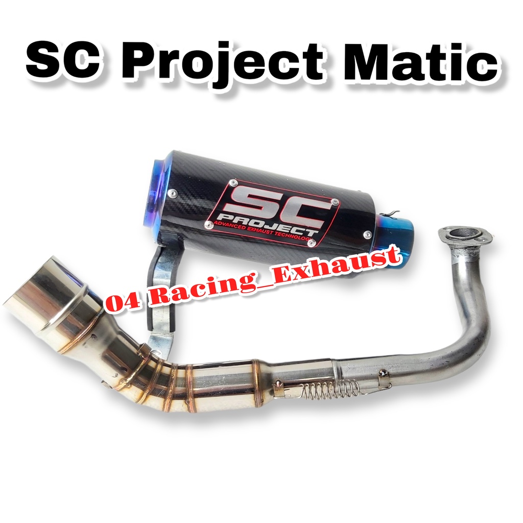 Knalpot Racing Nmax 2020 Aerox Connected Vario Beat fi PCX 160 Aerox155 ADV Scoopy Mio Sporty Freego