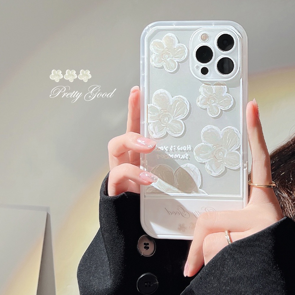 Soft Case Hp Gambar Bunga Untuk Iphone 11 / 8 / 7plus / SE2 / XS / XR / 12 / 13pro MAX