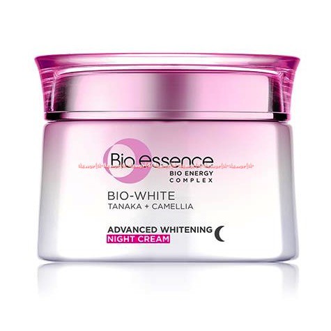 Bio Essence Bio White Tanaka Camellia Night Cream Advance Whitening 50ml Krim Malam Wajah