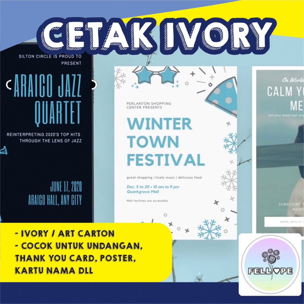 

Cetak Kertas Ivory A3 Plus Fullcolor