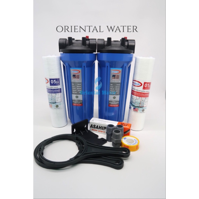 Filter air PDAM/sumur - 2 housing Filter - Tipe 01