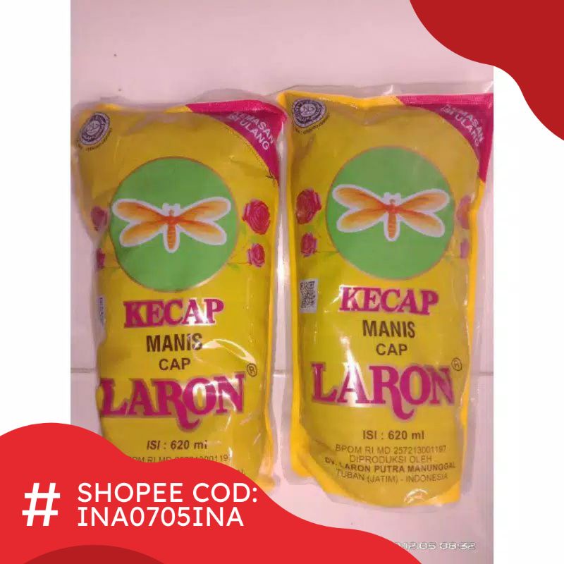 Kecap Laron Besar 620 ML / Kecap Laron Refill / Oleh-oleh Tuban