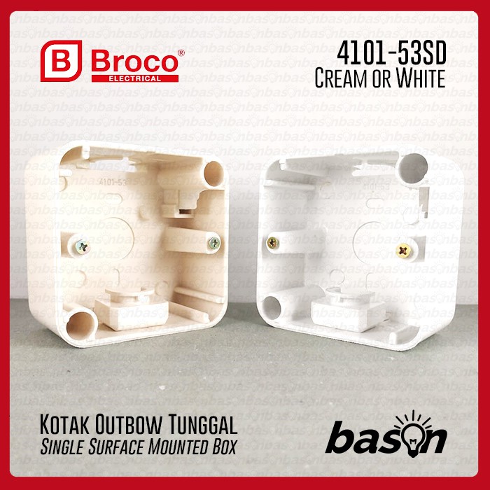 BROCO 4101 Outbow Doos - Single surface mounted box