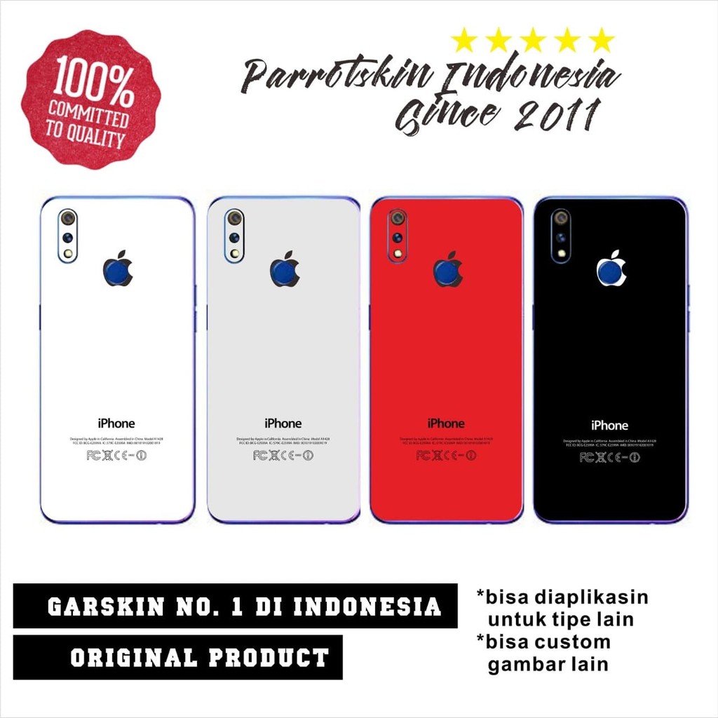 Garskin skin Realme 2 3 5 pro c1 c2 c3 c11 c15 X XT X2 pro iphone style sticker