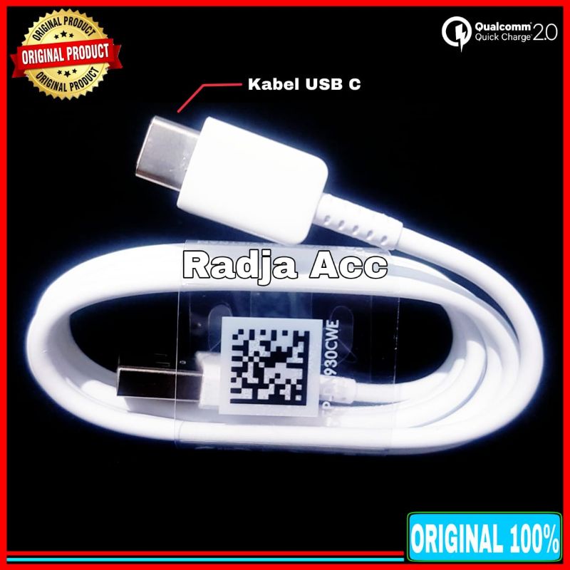 Kabel Data Samsung Galaxy A13 A23 A32 5G ORIGINAL 100% Fast Charging Type C