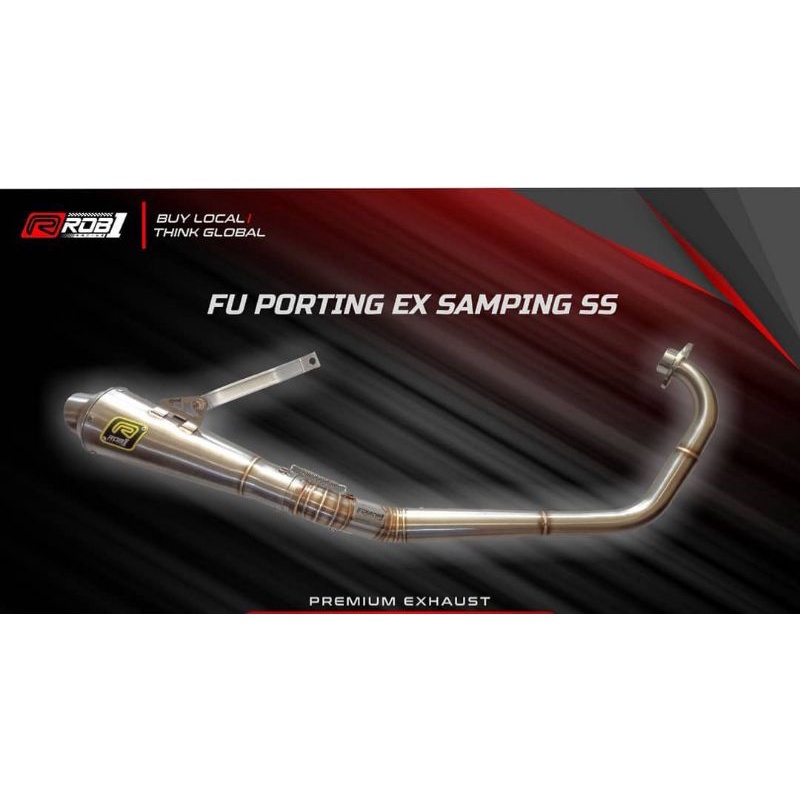 Knalpot Fu ROB1 Satria Fu Porting DB17 Stainless Original Rcb1 Original