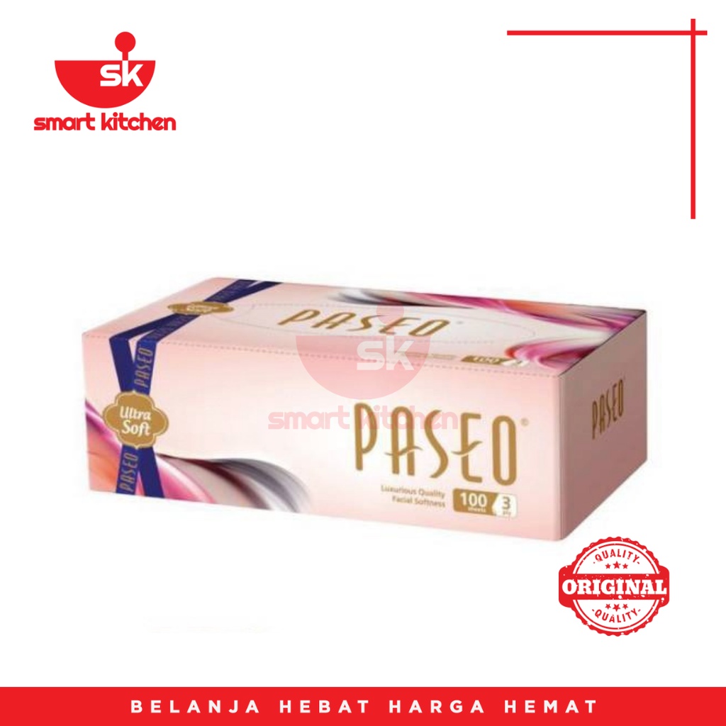 Tissue Paseo Box Ultra Soft 100 Sheets