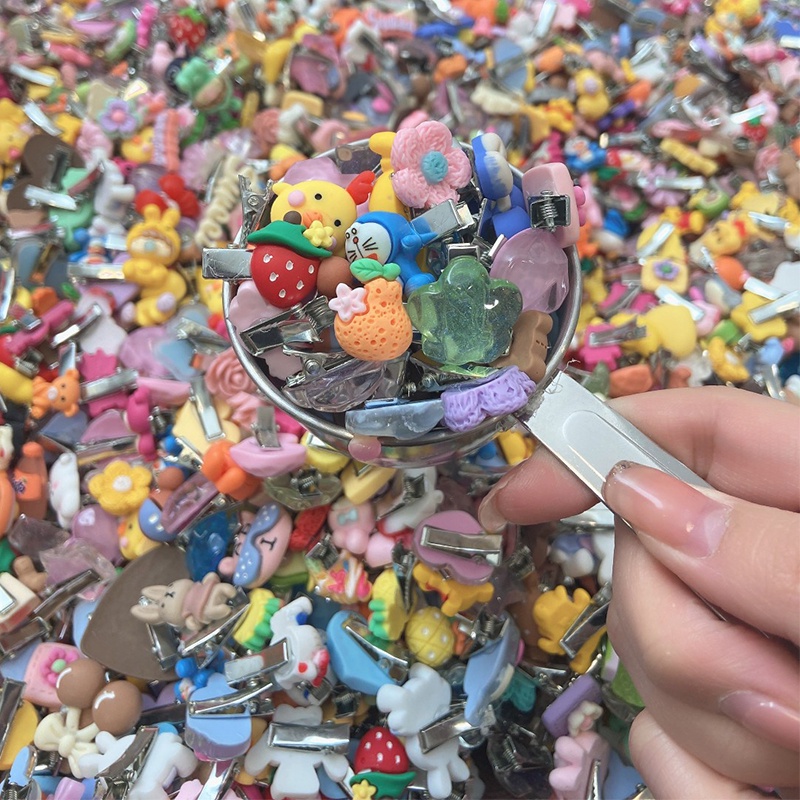 Jepit Rambut Poni Bahan Akrilik Handmade Diy Untuk Anak / Dewasa